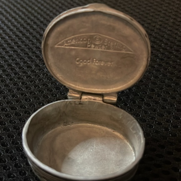 Sterling Silver American Pewter Mini Box - Picture 2 of 3